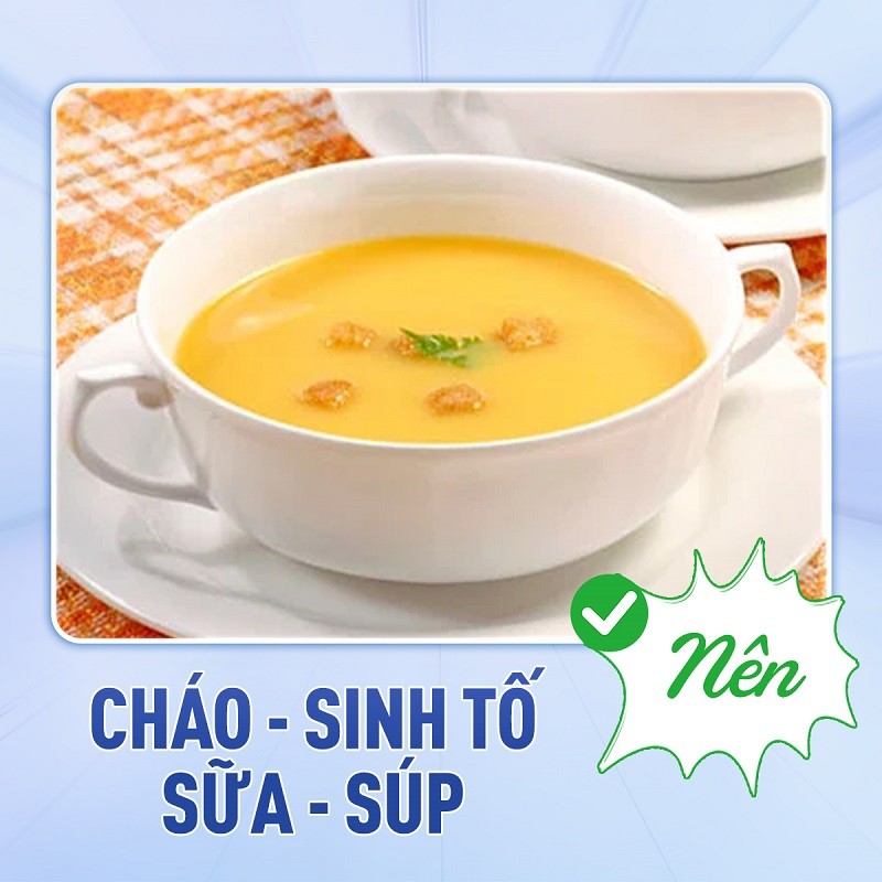 Ăn đồ mềm như cháo, súp để không làm ảnh hưởng đến vùng hàm