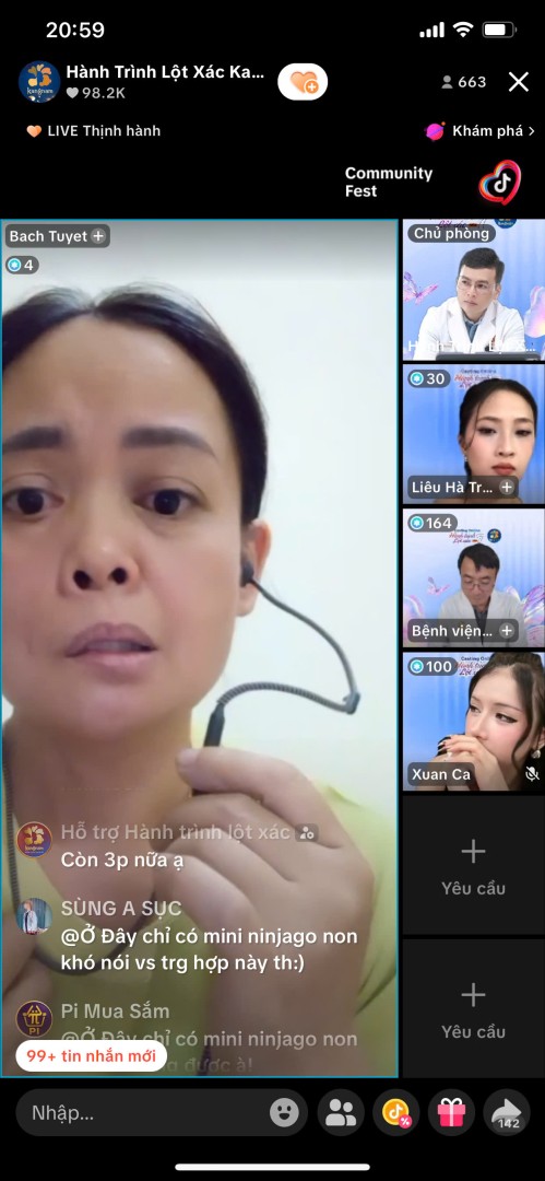Chị Tuyết trong buổi casting online đầu tiên của Hành trình Lột xác mùa 7