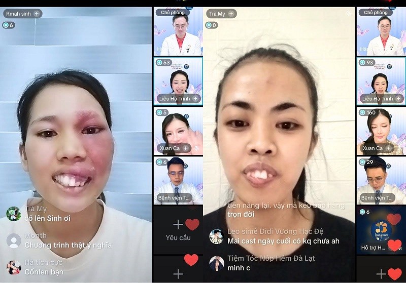 Rmah Sinh (bên trái) chia sẻ câu chuyện của bản thân