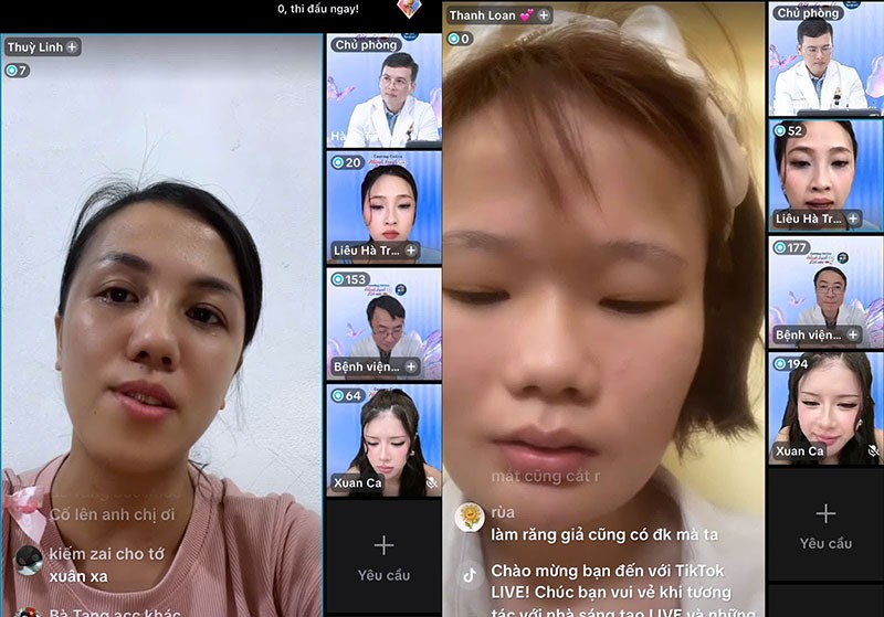 Nguyễn Thùy Linh (bên trái) chia sẻ câu chuyện của bản thân