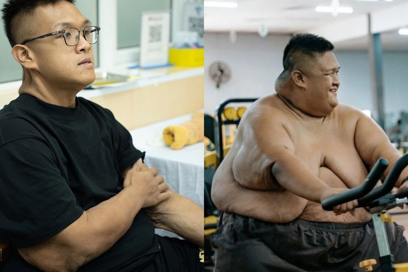 Trọng Nhân trước và sau khi giảm 132kg