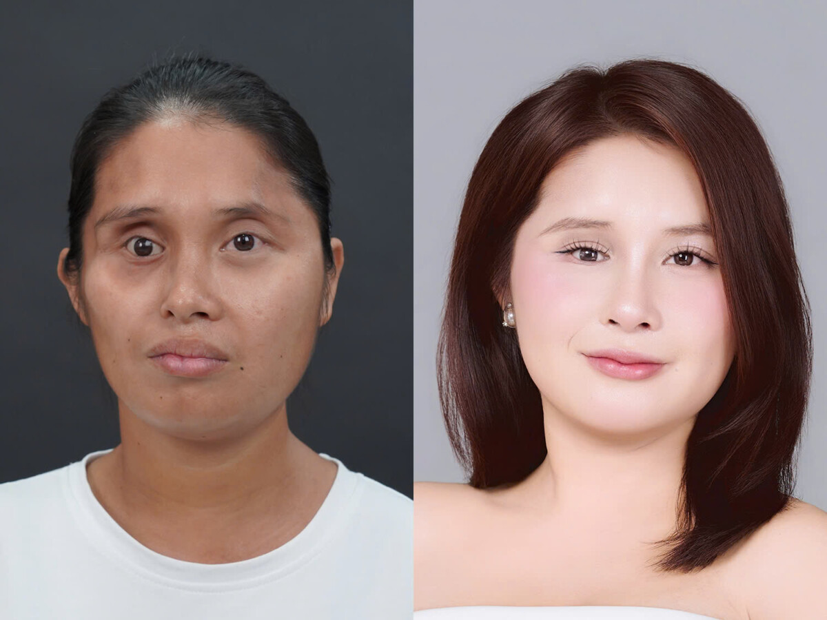 ảnh và trước khi thay đổi ngoại hình của Yến